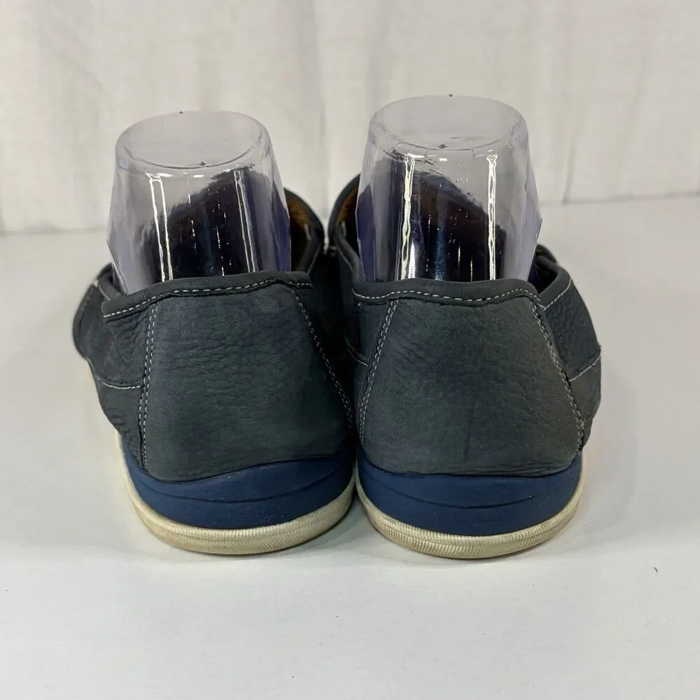Johnston & Murphy Men’s Loafers Size 10 M Blue Leather Casual Slip on Shoes